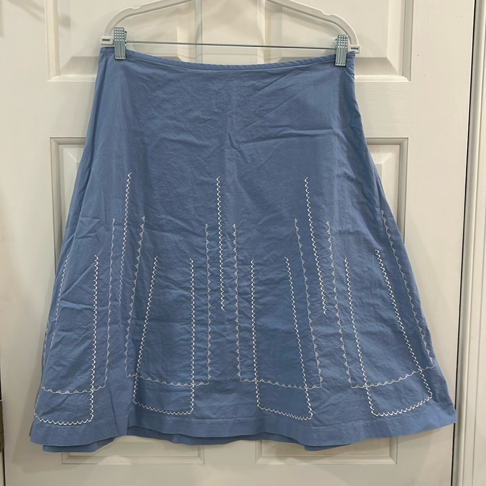 LOFT a-line cotton skirt, size 12